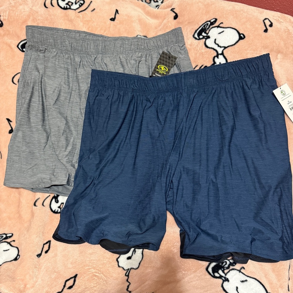 Athletic Works Men's Jersey Knit Shorts, 9" Inseam